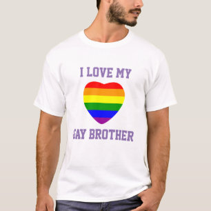 T-shirt Support gay pride J'Aime Mon Frère Gay