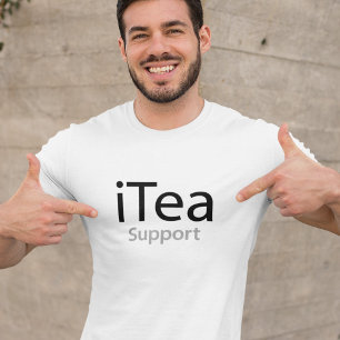 T-shirt Support iTea - Un papa pun pour les buveurs de th