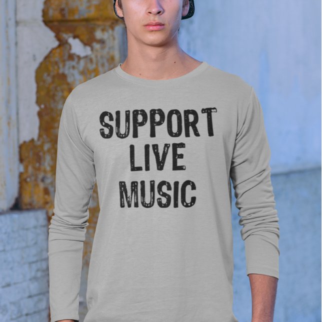 T-shirt Support Live Music, Live Band Live Concert (Créateur téléchargé)