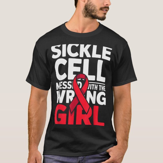 T-shirt Support Messed Wrong Sickle Warrior Cell Smile (Devant)