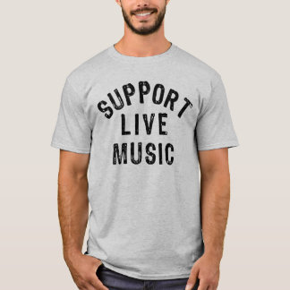 T-shirt Support Musique Live, Live Band, Concertgoeur
