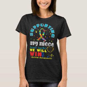 T-shirt Support Niece Love Heart Sensibilisation sur l'aut