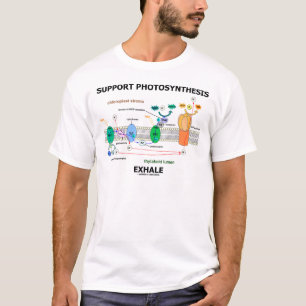 T-shirt Support Photosynthèse Exhale (Humour de biochimie)