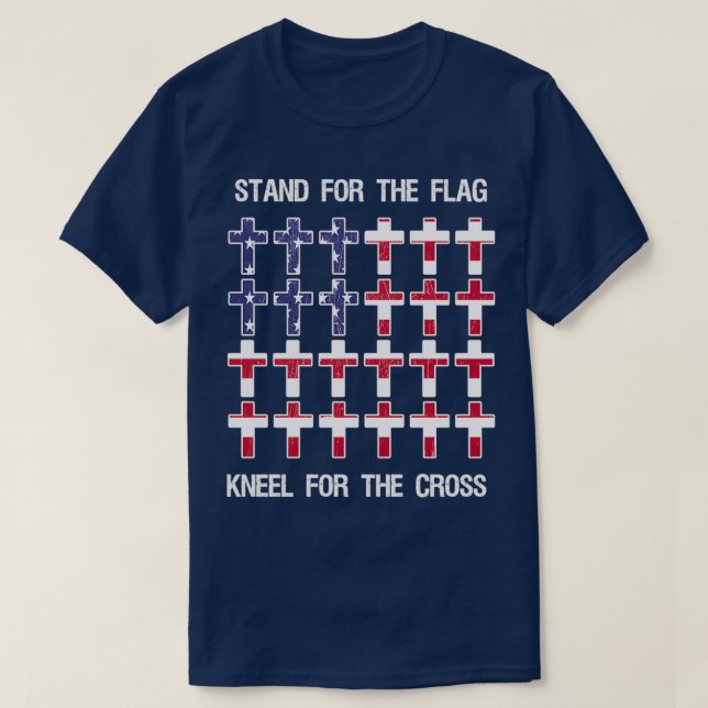 T-shirt Support Pour Le Drapeau Kneel Pour La Croix 5 (Design devant)