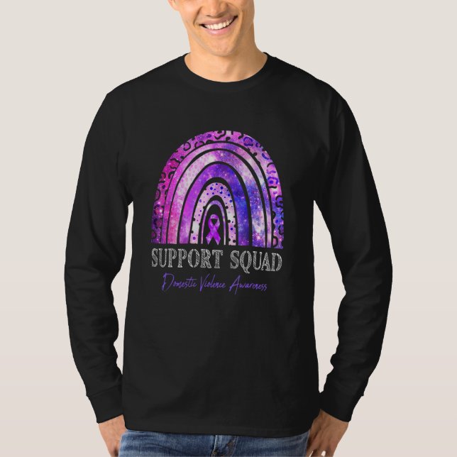 T-shirt Support Squad Domestic Violence For Men Women 1 (Devant)