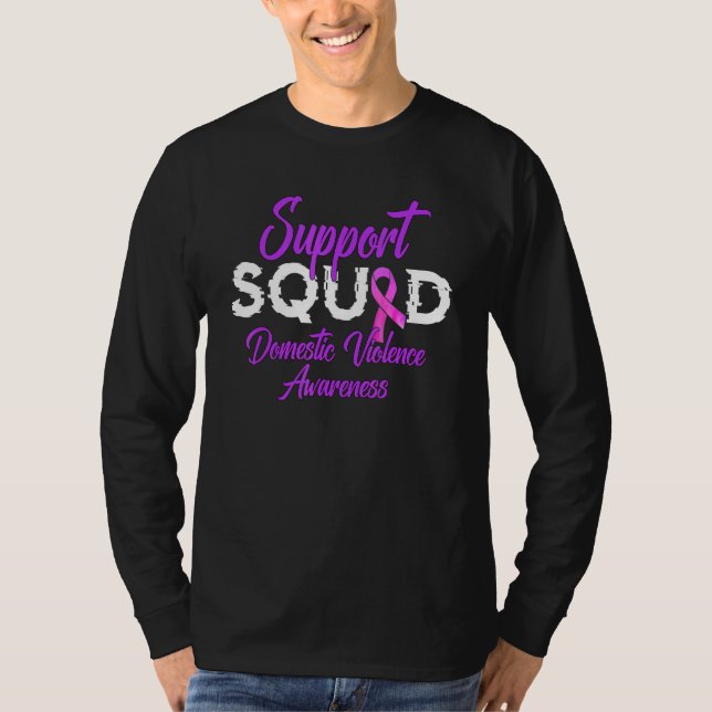 T-shirt Support Squad Domestic Violence For Men Women 2 (Devant)