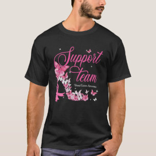 T-shirt Support Team Breast Cancer Awareness High Heel Pin