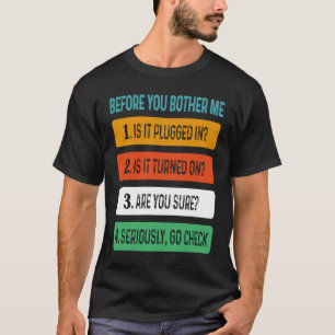 T-shirt Support Technique Sarcastique Disant Jeu Pour Femm
