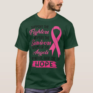 T-shirt Support The Fighters Amire The Survivors Breast C