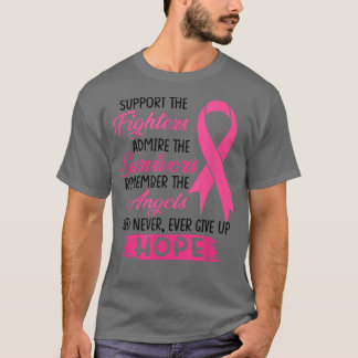 T-shirt Support The Fighters Amire The Survivors Breast C