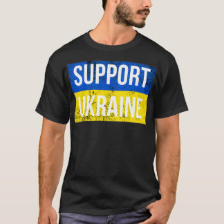 T-shirt Support Ukraine Patriotic Ukrainian Flag for Men a