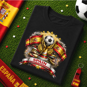 T-shirt Supporter de football espagnol La Roja Coupe du Mo