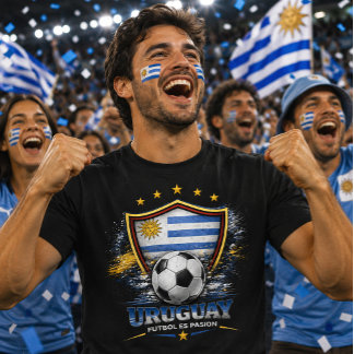 T-shirt Supporter de football uruguayen Coupe du Monde