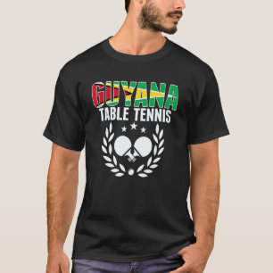 T-shirt Supporter de l'équipe de tennis de table guyanienn
