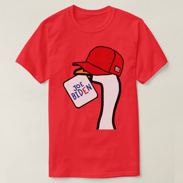 T-shirt Supporter Goose en Casquette avec Joe Sign (Design devant)