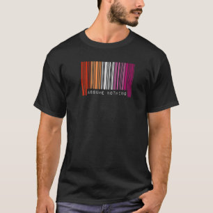 T-shirt Supposons Que Rien Code-Barre Drapeau De Fierté Le