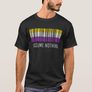 T-shirt Supposons Que Rien De Non-binaire Indicateur Code 