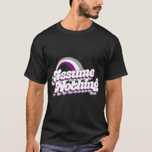 T-shirt Supposons Rien Aexuel Fierté Drapeau Don Drôle ACE