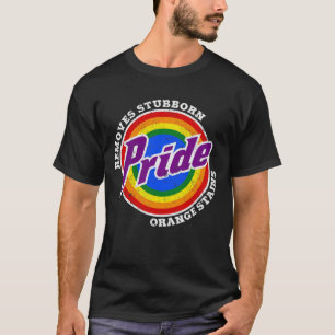 T-shirt Supprimer les taches d'orange têtu mois de fierté 