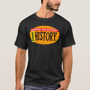 T-shirt Supprimer Mystère Histoire Orange Oval