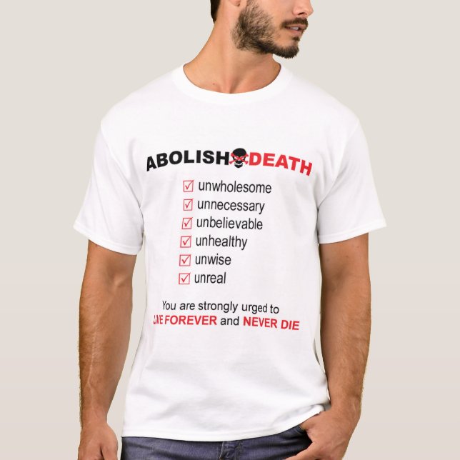 T-shirt Supprimez la mort (Devant)