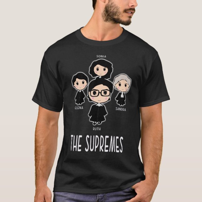 T-shirt SUPREMES Cour suprême juges RBG mignon (Devant)