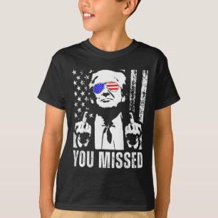 T-shirt (sur Byck) Vous avez manqué Trump 2024 Us American