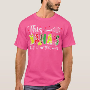 T-shirt Sur Ce Court Tennis Nana D'Un Joueur De Tennis Nan