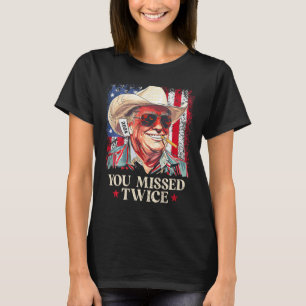T-shirt (sur Ck) Vous avez raté deux fois Cowboy occidenta