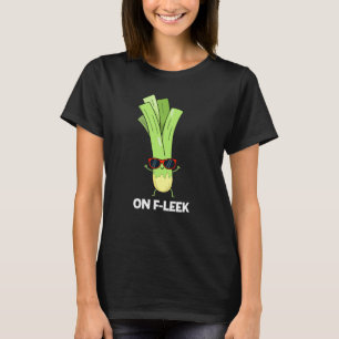 T-shirt Sur Fleek Funny Veggie Leek Pun Dark BG