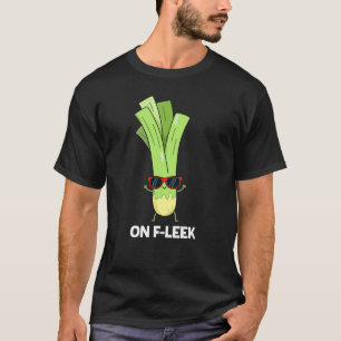 T-shirt Sur Fleek Funny Veggie Leek Pun Dark BG