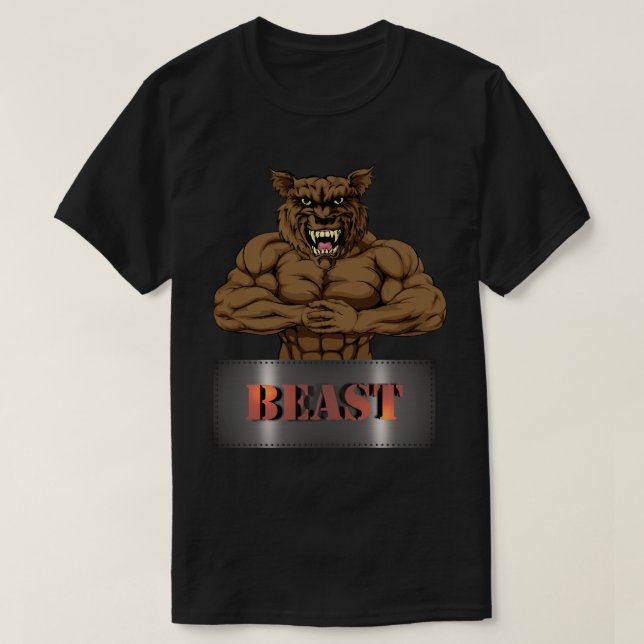T-shirt sur la bête murale du jardin (46) (Design devant)