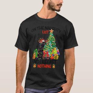 T-shirt Sur La Liste Coquine Et Je Regrette Rien Chat Chri