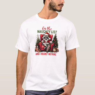 T-shirt Sur la liste des vilains et je ne regrette rien Ra