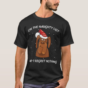 T-shirt Sur la liste vilaine et je Regret rien Carlin Chie