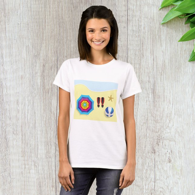 T-shirt Sur La Plage (Créateur téléchargé)