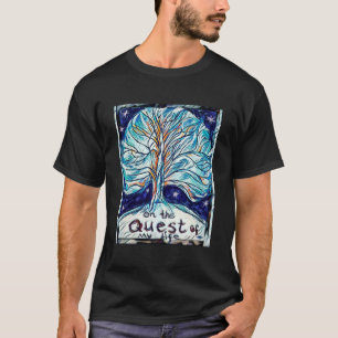 T-shirt Sur la quête de ma vie - Arbre - Étoiles
