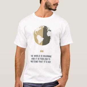 T-shirt sur le changement climatique