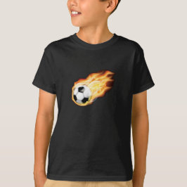 T-shirt Sur le feu pour la chemise du football
