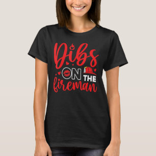 T-shirt Sur le pompier pompier pompier femme amie femmes F