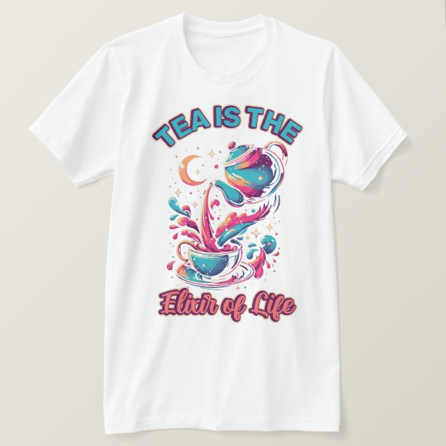 T-shirt sur le thé (Design devant)