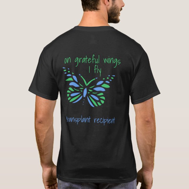 T-shirt Sur les ailes gracieuses je vole - Transplant sur  (Dos)