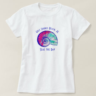 T-Shirt sur les coquillages de Gulf Shores Beach A