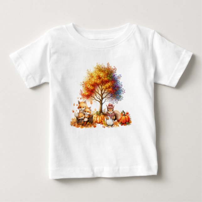 T-Shirt sur les forêts du pays d'automne (Devant)