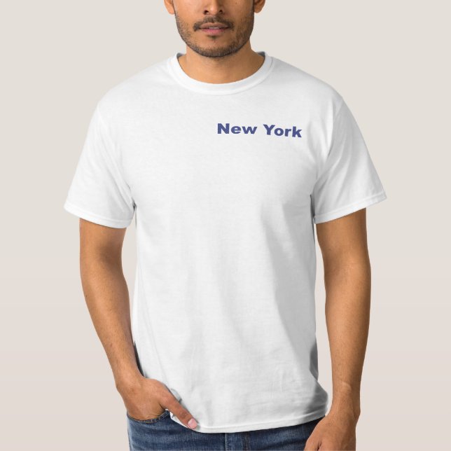 T-shirt sur l'origine du nom de New York (Devant)