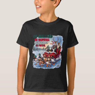 T-shirt Sur Mallard Sur Gadwall Noël Fantastique Chasse Au
