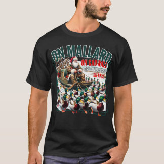 T-shirt Sur Mallard Sur Gadwall Noël Fantastique Chasse Au