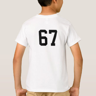 T-shirt Sur mesure athlétique pour enfants Numéro 67 à la