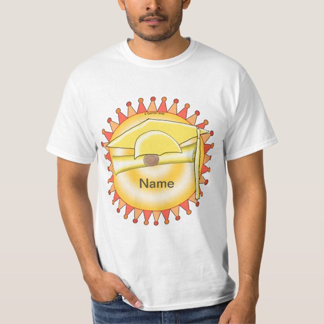 T-shirt sur mesure Grad Casquette Pennant (Devant)