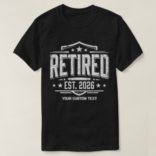 T-shirt Sur mesure Retraité ÉTABLI 2026